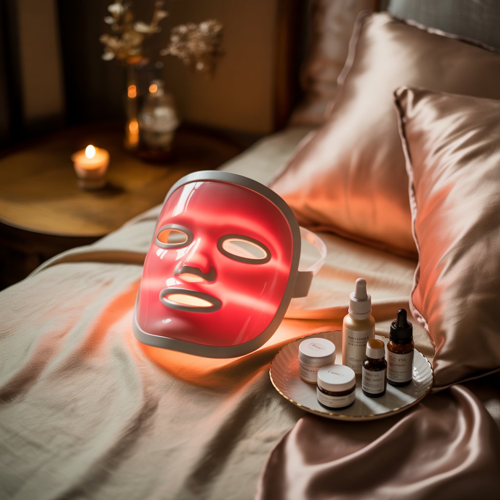 LED red light therapy face mask