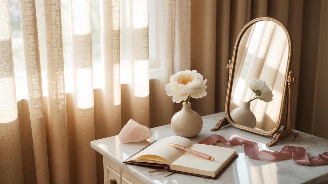 Spring Is Not Just A Season. It Is A Decision. soft glow ritual space
